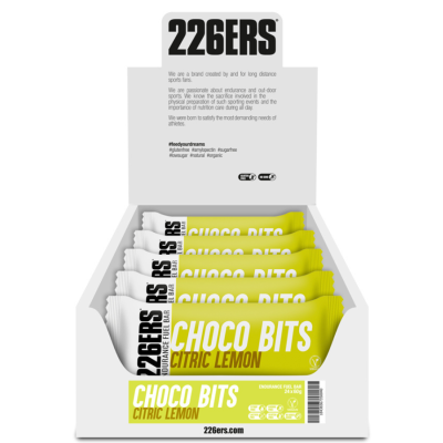 BOX ENDURANCE BAR CHOCO BITS 226ers - baton eneregtyczny o smaku limonek, 60g. (24 sztuki)